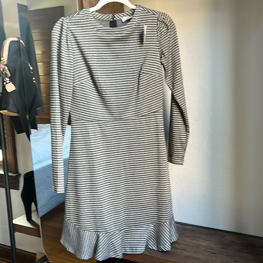Houndstooth, flutter skirt, dress